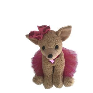 Bearington Collection "Chichi" Chihuahua Ballerina Tan Puppy Dog 11"
